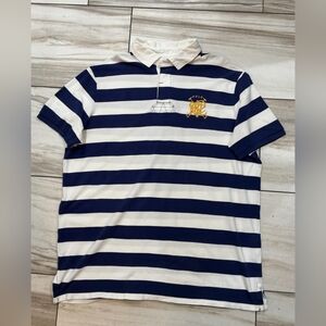 Polo Ralph Lauren Custom Fit short sleeve scribble rugby style polo shirt